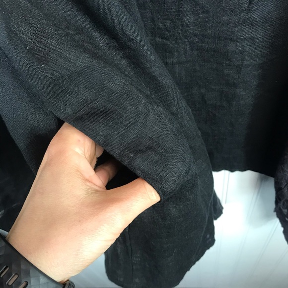 FLAX Waterfall Cardigan Jacket Lagenlook Witchy - Picture 5 of 7